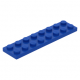LEGO lapos elem 2x8, kék (3034)